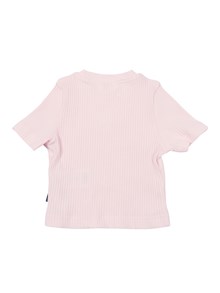 PALM ANGELS KIDS LOGO RIB BABY TEE S/S GIRL