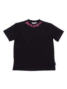 PALM ANGELS KIDS NECK LOGO BRUSHED REG TEE S/S GIRL