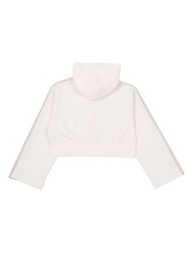 PALM ANGELS KIDS TRACK CROPPED ZIP HOODIE GIRL