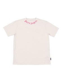 PALM ANGELS KIDS NECK LOGO BRUSHED REG TEE S/S GIRL