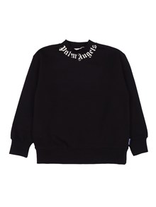 PALM ANGELS KIDS NECK LOGO BRUSHED REG. CREW BOY