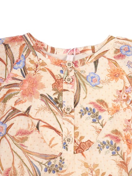 ZIMMERMANN Indra Kids Trim Contrast Top