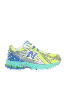 NEW BALANCE Kids Scarpa Kids Lifestyle ALKALINE GREEN / BLUE BIRD Synthetic