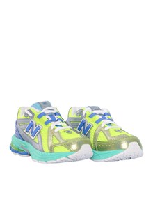 NEW BALANCE Kids Scarpa Kids Lifestyle ALKALINE GREEN / BLUE BIRD Synthetic