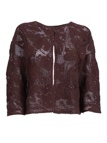 Kangra Cashmere COREANA RICAMO CORNELY +PAILLETTES