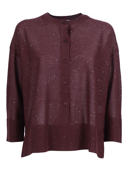 Kangra Cashmere SERAFINO CON BOTTONI  E MICROPAILLETTES