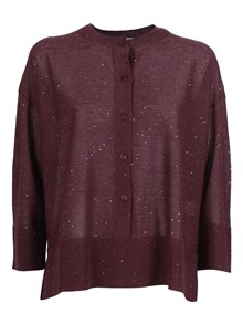 Kangra Cashmere SERAFINO CON BOTTONI  E MICROPAILLETTES