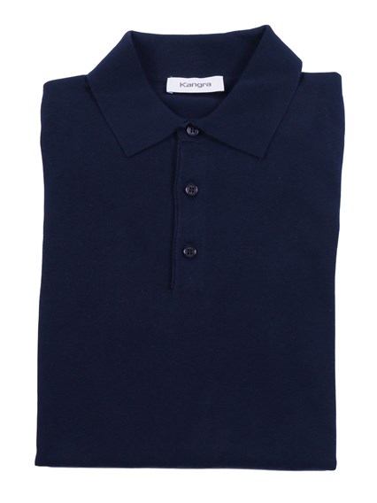 Kangra Cashmere POLO CON BOTTONI RASATA CALATA