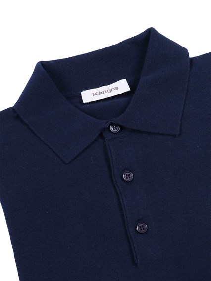 Kangra Cashmere POLO CON BOTTONI RASATA CALATA