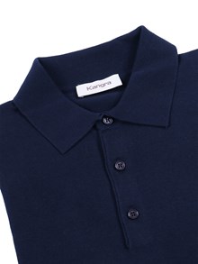 Kangra Cashmere POLO CON BOTTONI RASATA CALATA