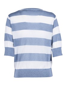 Kangra Cashmere GIROCOLLO RIGATO IN LUREX MAN.CORTA