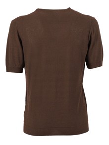 Kangra Cashmere Short-sleeved fully-fashioned crew neck sweater