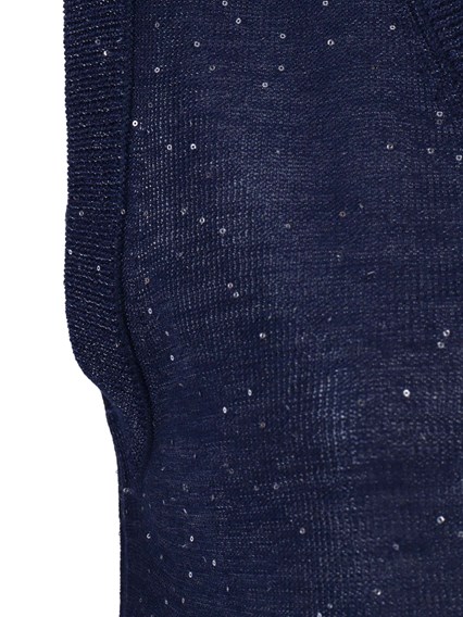 Kangra Cashmere ABITO SMANICATO LUNGO +M-PAILLETTES