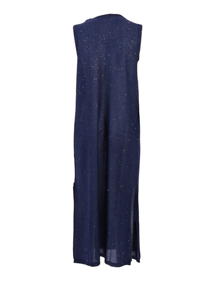 Kangra Cashmere ABITO SMANICATO LUNGO +M-PAILLETTES