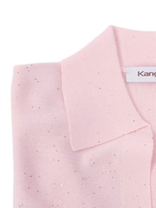 Kangra Cashmere POLO APERTA M.CORTA CON MICROPAILLETTES