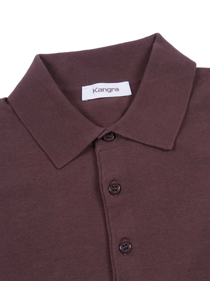 Kangra Cashmere POLO CON BOTTONI RASATA CALATA