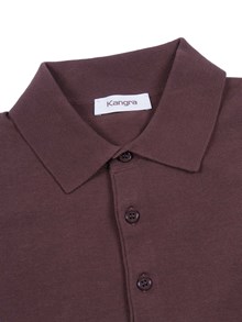 Kangra Cashmere POLO CON BOTTONI RASATA CALATA