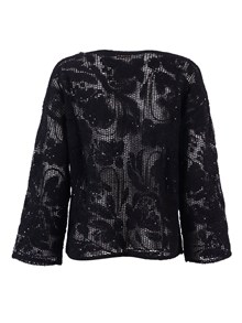 Kangra Cashmere GIROCOLLO RICAMO CORNELY +PAILLETTES