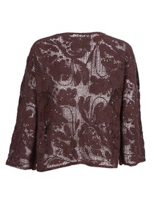 Kangra Cashmere GIROCOLLO RICAMO CORNELY +PAILLETTES