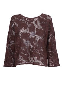 Kangra Cashmere GIROCOLLO RICAMO CORNELY +PAILLETTES