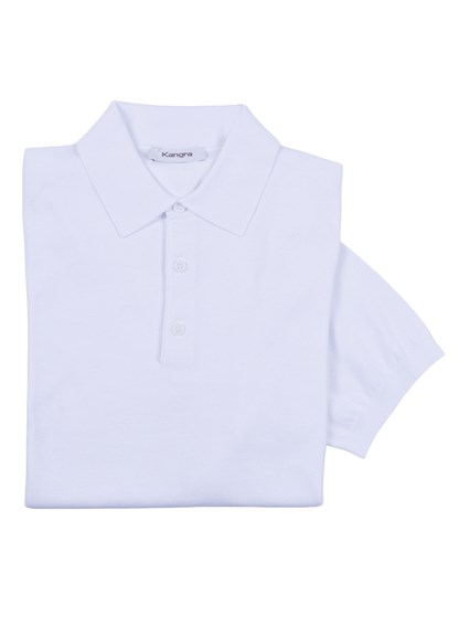 Kangra Cashmere POLO CON BOTTONI RASATA CALATA