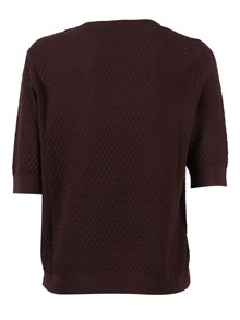 Kangra Cashmere GIROCOLLO MANICA CORTA MICROQUADRETTO