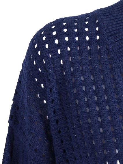 Kangra Cashmere PULLOVER A RETE MANICA  LUNGA