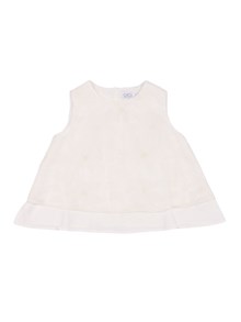 Magil Double-layer tulle top with floral embroidery