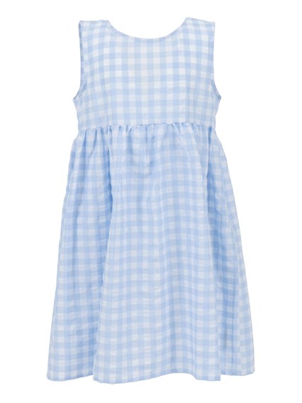 Magil Gingham dress with bow brooch