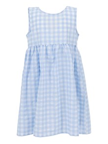 Magil Gingham dress with bow brooch