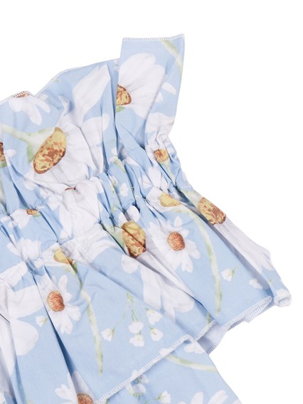 Magil Printed poplin ruffled top