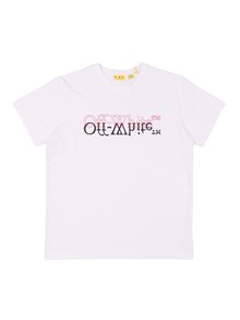 OFF WHITE KIDS BIG BOOKISH DOUBLE TEE S/S