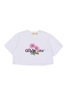 OFF WHITE KIDS DAISY LOGO BOX TEE S/S