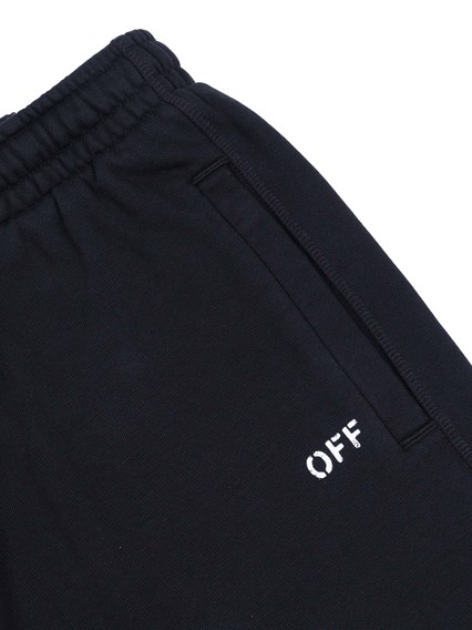 OFF WHITE KIDS DIAG PAINT SWEATSHORT