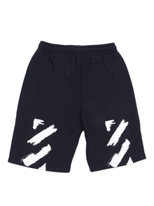 OFF WHITE KIDS DIAG PAINT SWEATSHORT