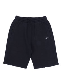 OFF WHITE KIDS DIAG PAINT SWEATSHORT