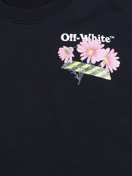 OFF WHITE KIDS DAISY TAPE CREWNECK