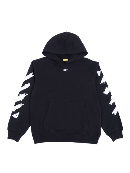 OFF WHITE KIDS DIAG PAINT HOODIE