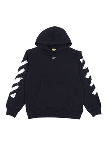 OFF WHITE KIDS DIAG PAINT HOODIE