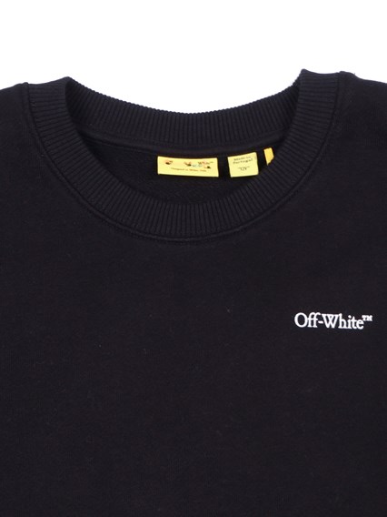 OFF WHITE KIDS SCRIBBLE DIAG CREWNECK
