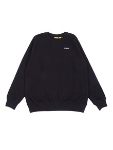 OFF WHITE KIDS SCRIBBLE DIAG CREWNECK