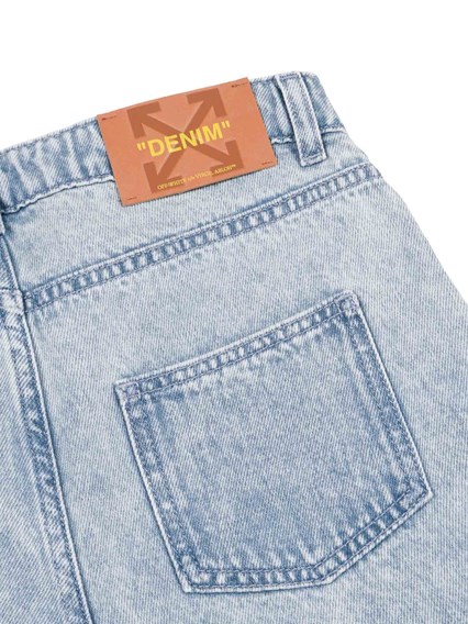 OFF WHITE KIDS BOOKISH DENIM SHORT