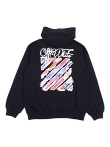 OFF WHITE KIDS DIAG WATERCOLOR HOODIE