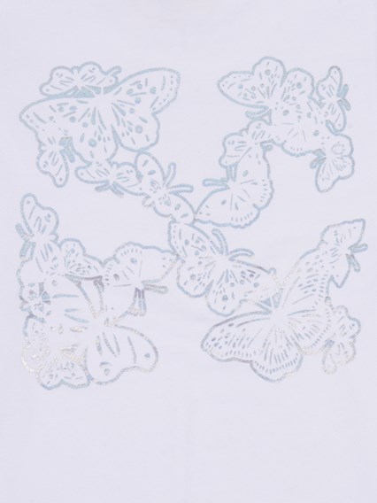 OFF WHITE KIDS ARROW BUTTERFLY CREWNECK