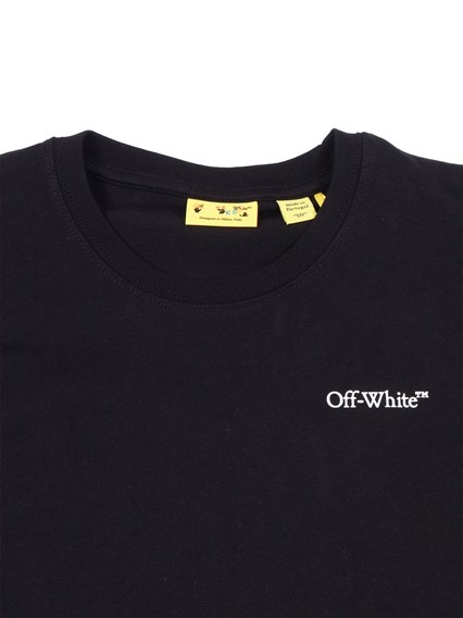 OFF WHITE KIDS SCRIBBLE DIAG TEE S/S