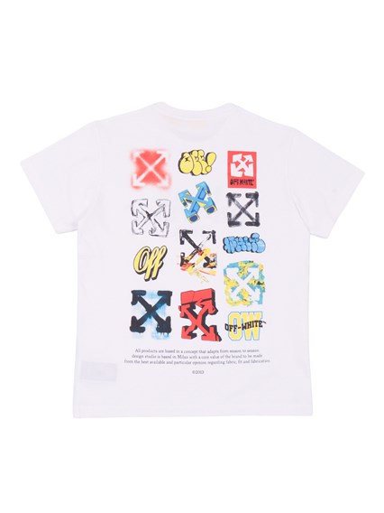 OFF WHITE KIDS OW MULTILOGO TEE S/S