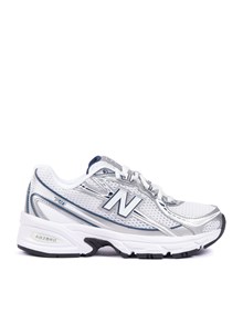 NEW BALANCE Scarpa Lifestyle - UNISEX - TIER 1 - Synthetic-Mesh - WHITE/SILVER/NAVY D