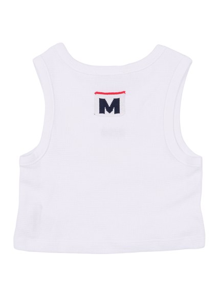 Msgm CROPPED WAFFLE TANK TOP GIRL