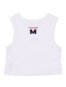 Msgm CROPPED WAFFLE TANK TOP GIRL