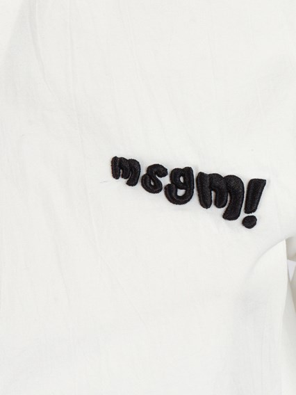 Msgm WRINKLED POPLIN SHIRT GIRL